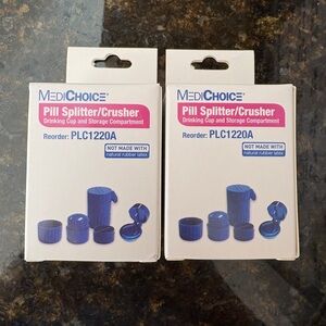 Pill Splitter Cutter Crusher, 2 new in box